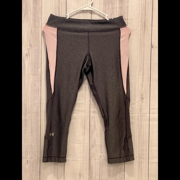 Under Armour Gray and Pink Track Pants/women size S - Picture 2 of 3